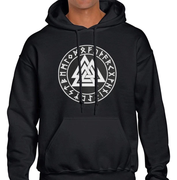 Viking Valknut Valhalla Runes Nordic Norse Hoody Hoodie hooded