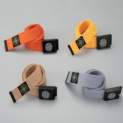 MARKENLOS Belt 2024 StoneBelt⭐ Island ⭐Simple Canvas Belt Versatile Jeans 115cm NEU