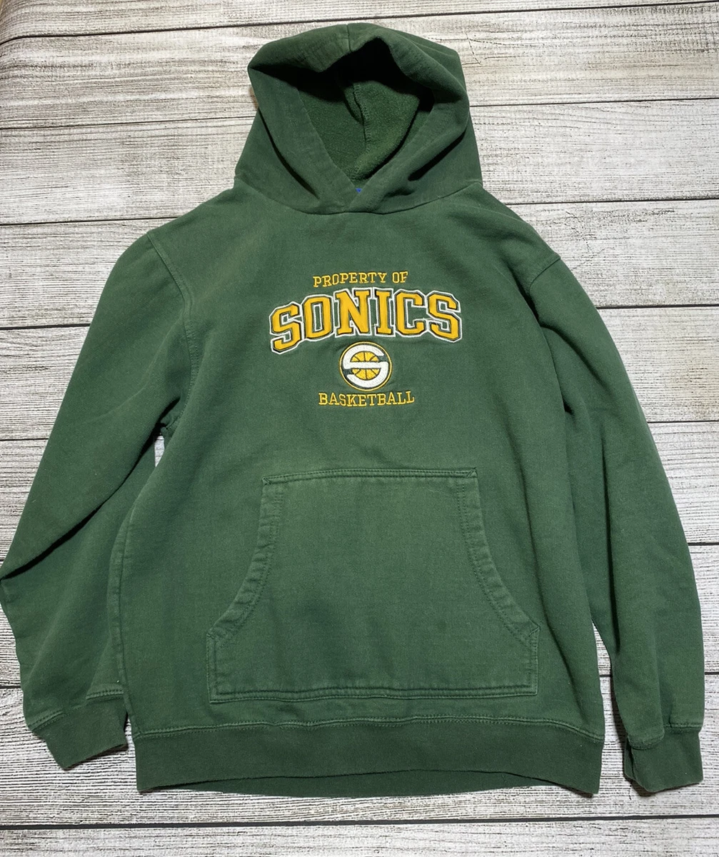 Reebok Youth Size Large 14/16 Vintage Green Hoodie Seattle SuperSonics |  eBay