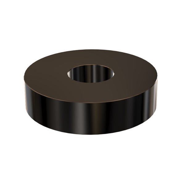 Black Anodized Aluminum Spacer Bushing 3/4" OD x 1/4" ID--Fits M6 or 1/4" Bolts