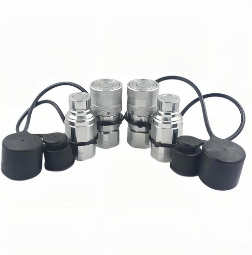 Durable 2-Piece 1/2" Hydraulic Quick Connect Couplers with Locking Mechanism - Picture 4 of 8