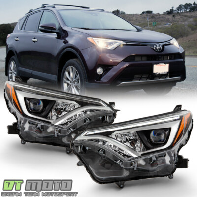 For 16 17 18 Toyota Rav4 Bi Led W Led Drl Projector Headlights Headlamps Ebay For 16 17 18 Toyota Rav4 Bi Led W Led Drl Projector Headlights Headlamps Ebay