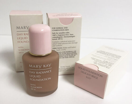 Fond de teint liquide Mary Kay Day Radiance 1 fl oz NEUF dans sa boîte 6337 bronze acajou - Photo 1/4