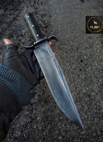 Rare find bowie knife with Bog Oak wood handle - Picture 3 of 9