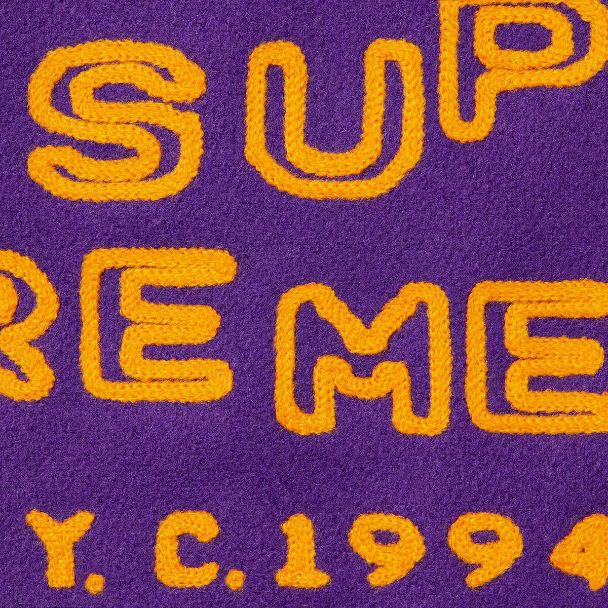 Supreme Tourist Varsity Jacket Black Purple 2colors Size S Supreme Tourist Varsity Jacket Black Purple 2colors Size S
