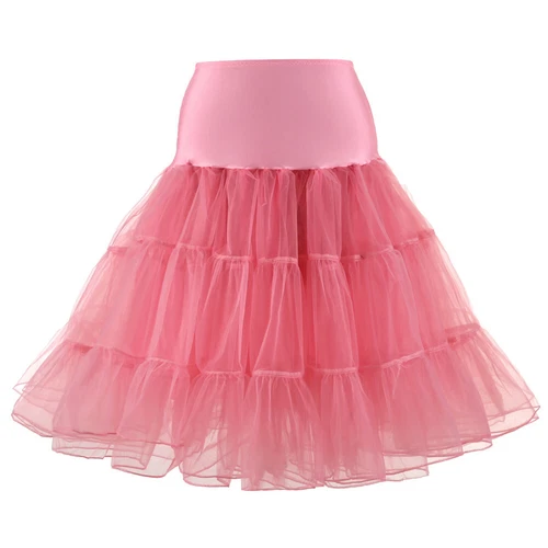 New 26" Retro Net Underskirt 50s Swing wedding Petticoat Rockabilly Tutu Skirt J - Picture 47 of 48