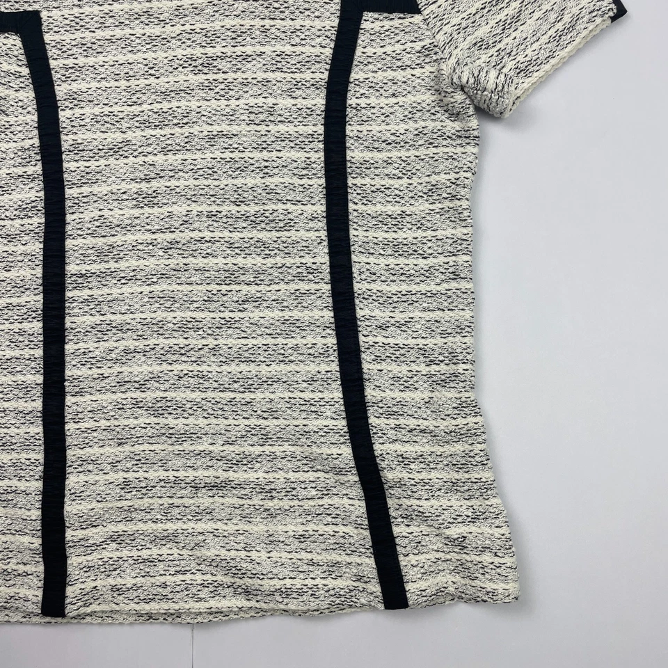 Top Comptoir Des Cotonniers blusa piccola grigia da donna manica corta girocollo - Immagine 3 di 4