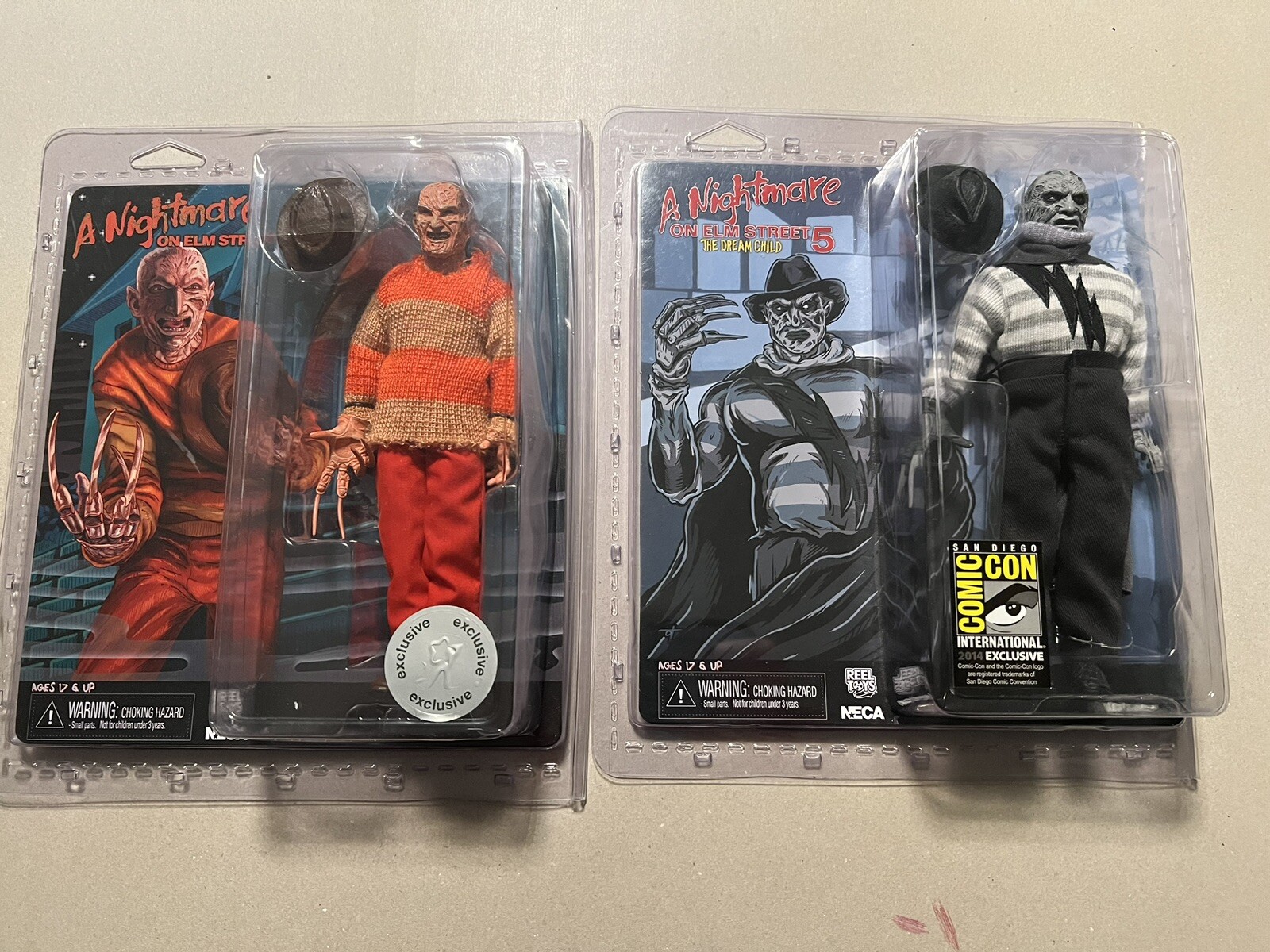 A Nightmare on Elm Street NECA Clothed Figures Video Game Retro And Comic Con!!