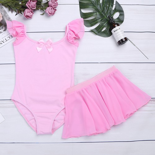 Toddler Girls Gymnastics Leotard Dress Ballet Dance Tutu Skirt Dancewear Sports - Bild 24 von 54