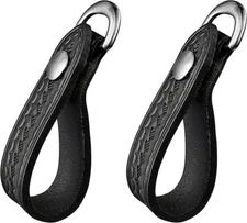 PAIR OF Jay-Pee SLIDDING DEE Ring Shoulder Strap SILVER BASKETWEAVE Sam Browne