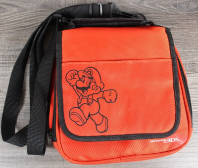 Nintendo DS 3DS Super Mario Power Travel Case Carrying Bag Red
