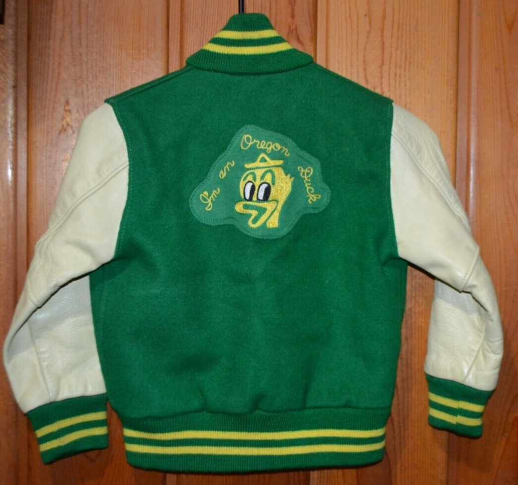 KIDS Vintage OREGON DUCKS Football Wool 
