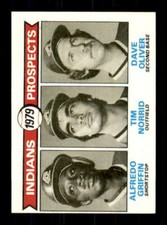 1979 Topps #705 Alfredo Griffin/Tim Norrid/Dave Oliver NM/NM+ RC Rookie Indians 