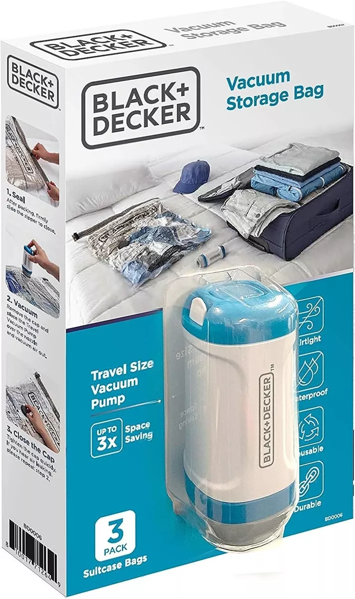 Black + Decker Handheld Travel Vacuum with 3 Space Saver 