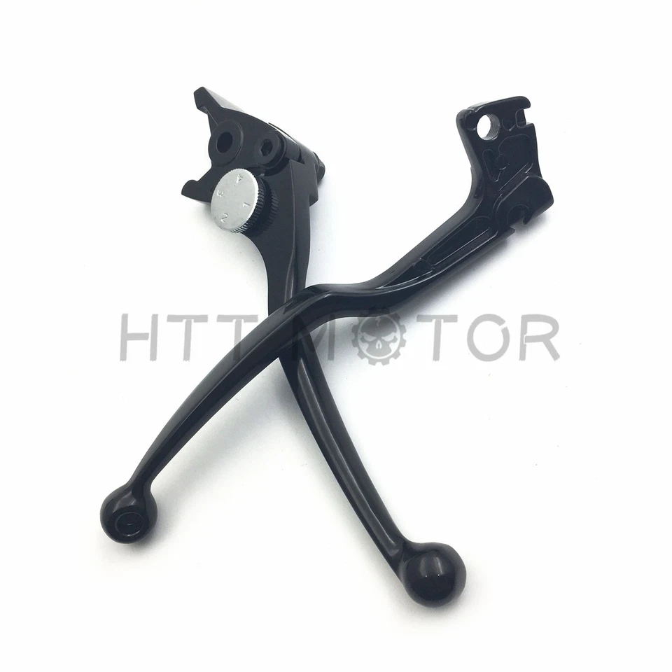 Black Brake Clutch Levers Hand Controls for 1999-2008 Suzuki SV650 SV650S - Image 2 of 4