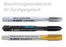 Gewindebohrer BAER M2 - M16 metrisch Maschine...