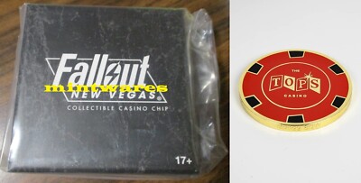 Fallout New Vegas Tops Casino Chip Red Coin Token Official