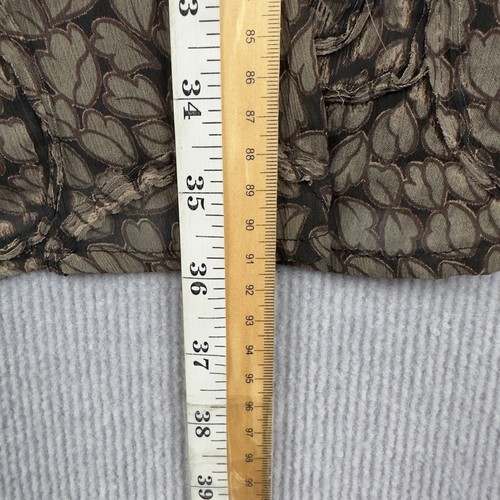 Hammock & Vine Dress Womens 14 Black Beige Floral Abstract Lightweight Stretch - Picture 8 of 8
