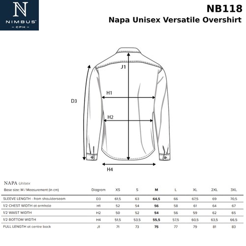 Nimbus Napa unisex – versatile overshirt NAPA-U - Picture 2 of 14