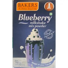 BAKERS MILKSHAKE MIX POWDER BLUEBERRY FLAVOUR 100g  (pack of 2)