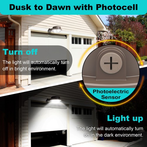 LED Barn Light 50W Dusk to Dawn Outdoor Yard Security Area Lighting w/ Photocell - Picture 4 of 15