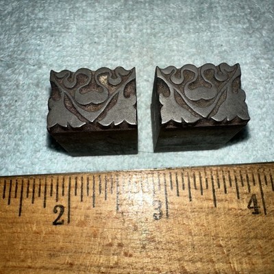 Printing Blocks   Decorative Ornamental    Lead Blocks