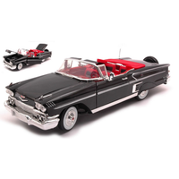 Chevrolet Impala Convertible 1958 Black 1:18 Motormax Auto Stradali -D- Neues Mo