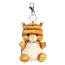AURORA, 34121, Palm Pals Meow Kitty Clip-On,10cm, Soft Toy, Orange & white