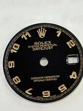 Factory Datejust 26mm Pink Number / Black Dial For Rolex # 179171 179175