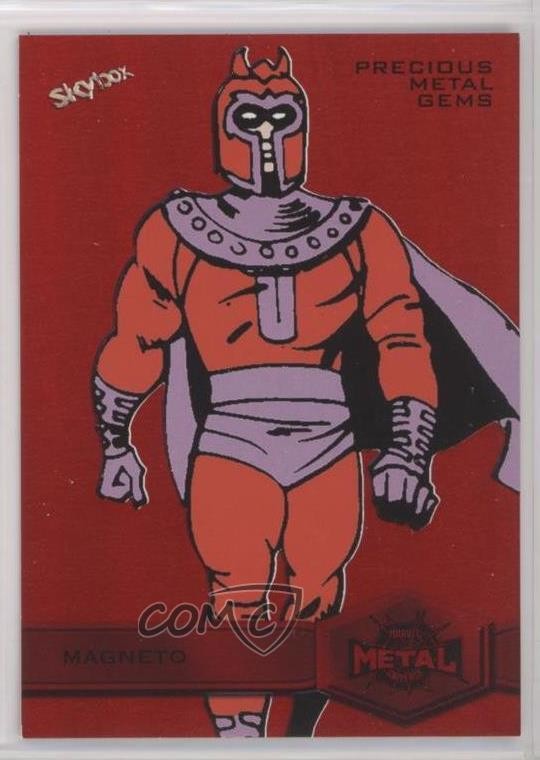 2022 Marvel Metal Universe Spider-Man High Series PMG Red /100 Magneto #147 g1z