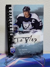 2007-08 Upper Deck BE A PLAYER Hockey TIM TAYLOR #S-TT SIGNATURES AUTO