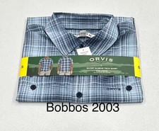 Orvis Men  s Short Sleeve Woven Tech Shirt, Blue, Size S