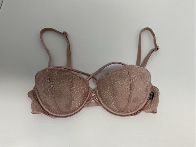 Victoria's Secret Women's Lace Push Up Bra Rose Lace 32B