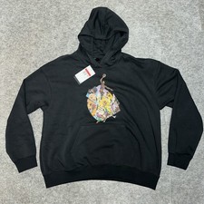 Nike Air Jordan Hoodie Womens Lg. Black Sweatshirt Jumpman Graphic Soft EE13 