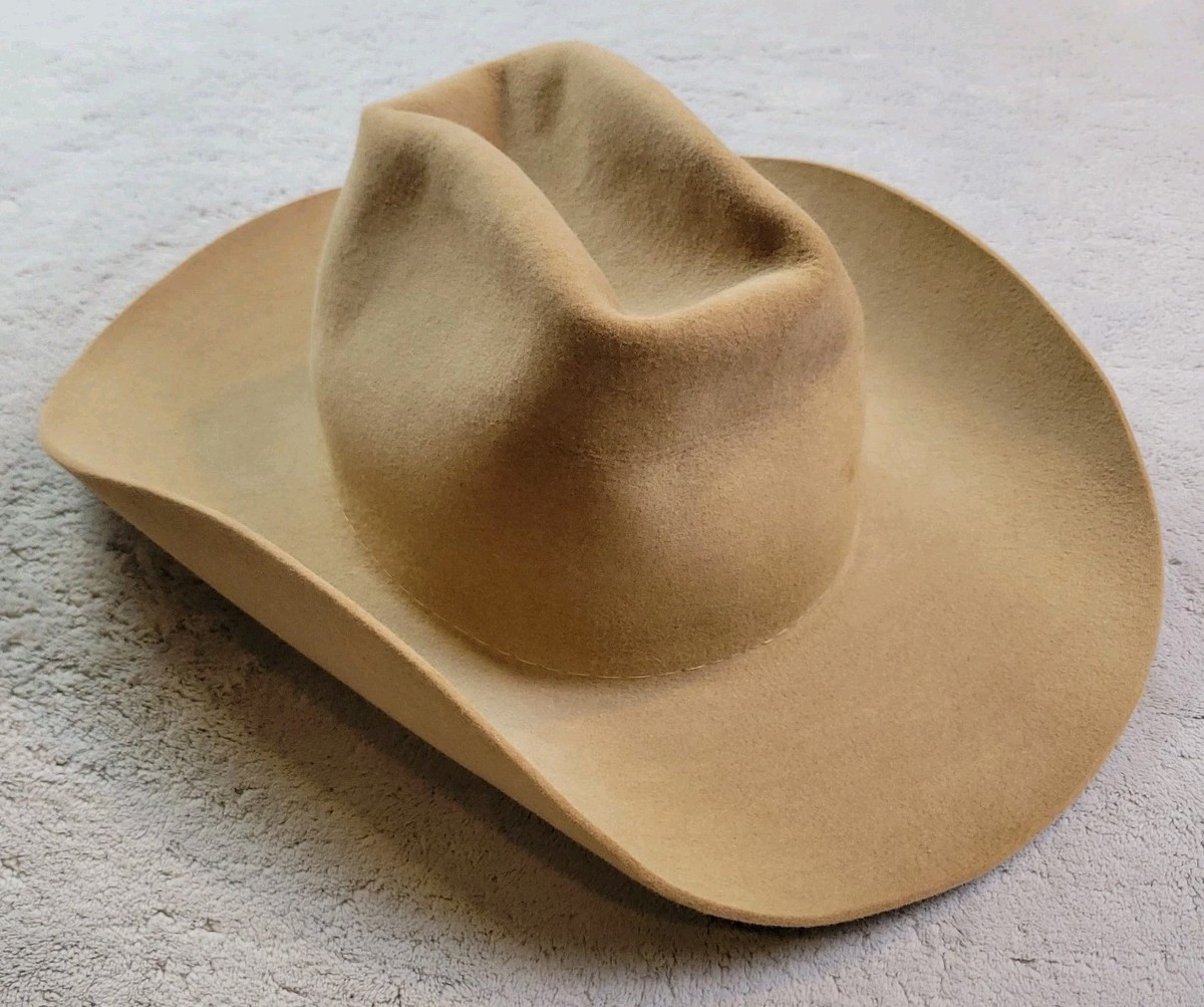 Vintage Stetson 4X Beaver Cowboy Hat Mens Brown Felt Western USA
