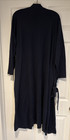 XXL 20W-22W Lands End Women Soft Cotton Robe Navy Blue Tie Cozy Belted Spa Sleep — photo 10