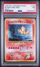 1999 POKEMON JAPANESE GYM 2 #146 BLAINE'S MOLTRES-HOLO PSA 7