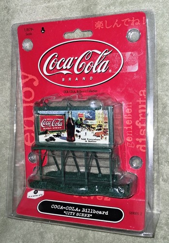 Colección de vallas publicitarias Coca Cola City Scene 1/87 8250 Serie I Tren Athearn | Zustand: New