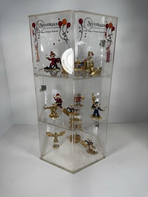 Spoontiques Pewter Figurine Collection w/ Original Display Case 13 Pieces VTG