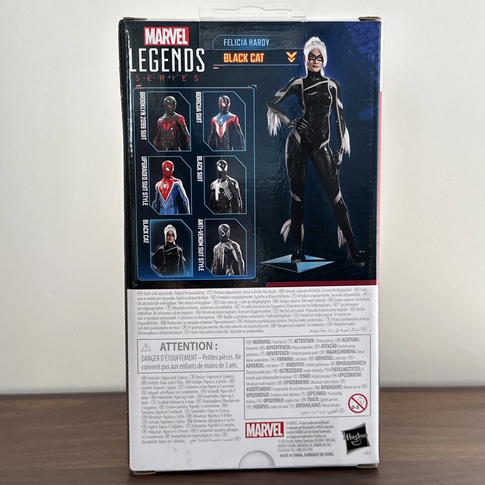 Figura de acción Marvel Legends GamerVerse SpiderMan 2 Felicia Hardy Black Cat 6" Foto 3 de 4