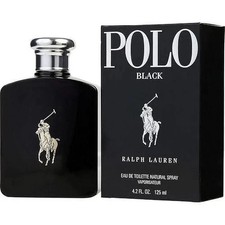 Polo Black by Ralph Lauren Eau de Toilette Spray for Men 4.2oz New Box