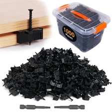 1000PCS Hidden Deck Fasteners Composite Deck Fasteners Pre-Assembled with Torx H