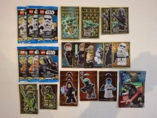 Lego Star Wars Trading Card Collect. - 6 x Booster + 23 x Goldkarten + 1 Rivalen