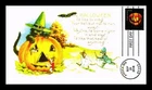 DR JIM STAMPS US COVER HALLOWEEN JACK O LANTERNS FDC PANDA CACHET