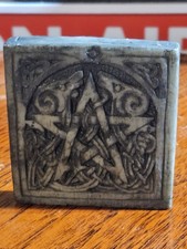 Dryad Design Small Pentacle Wall Plaque Tile Celtic Pagan Wiccan 1998 P. Borda