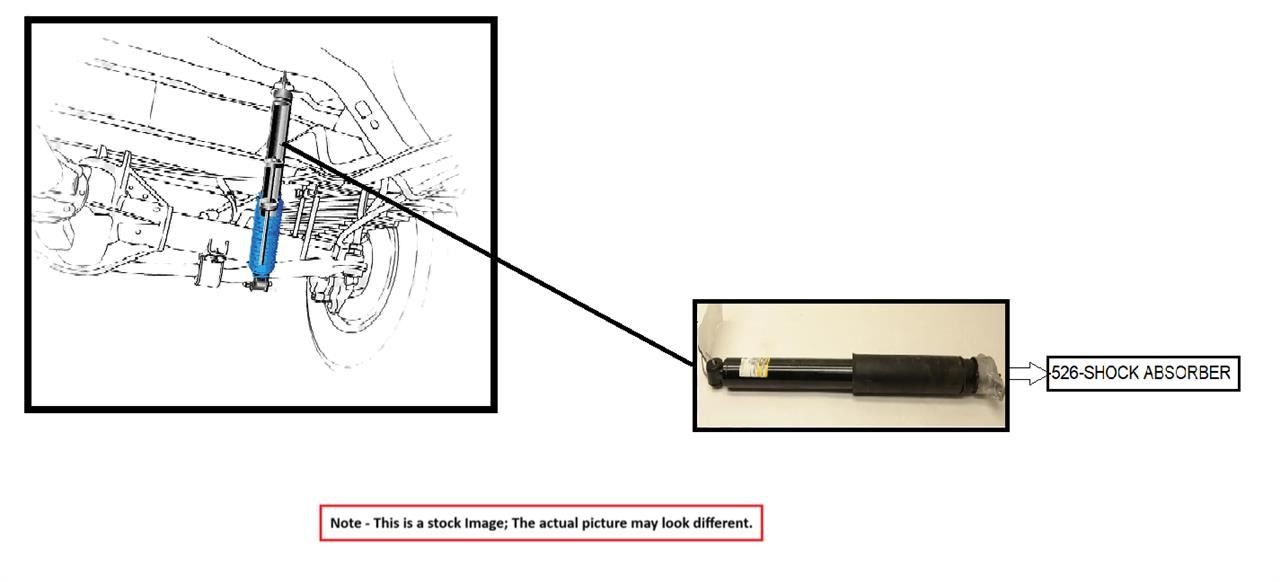 RIGHT REAR SHOCK ABSORBER OEM 2016 MASERATI GHIBLI