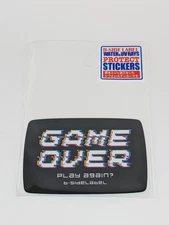 B-Side Label Sticker Game Over Black Waterproof US SELLER