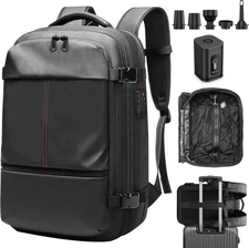 Vacuum Backpack Travel, Compression Travel with Pump, Water... 