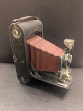 Kodak No. 3 Folding Pocket Camera Model H with Red Bellows for Display