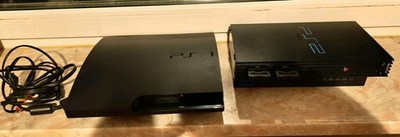 Sony  Set Ps3 / Ps2 PlayStation 3 320gb + PlayStation 2 Fat Schwarz inkl. Kabel